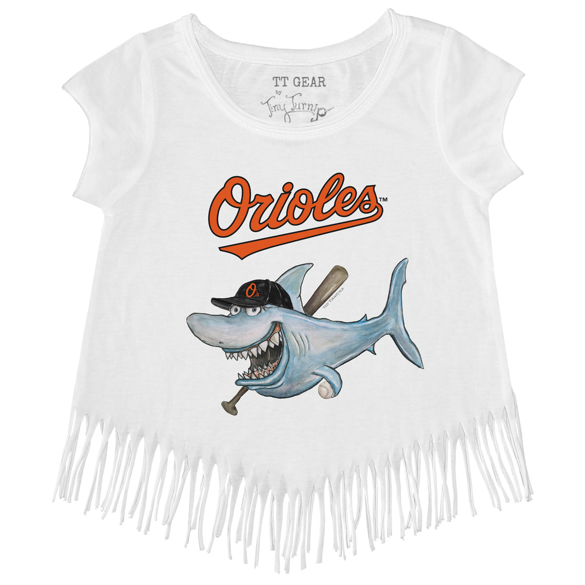 Baltimore Orioles Shark Fringe Tee