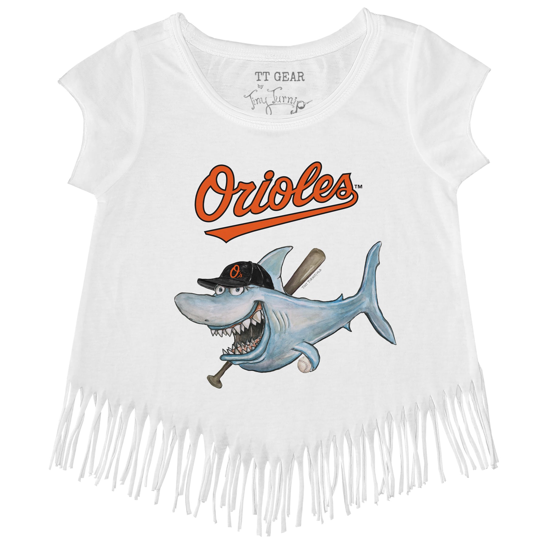 Baltimore Orioles Shark Fringe Tee