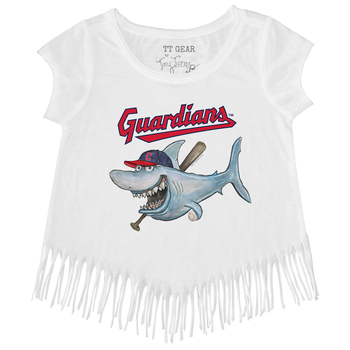 Cleveland Guardians Shark Fringe Tee