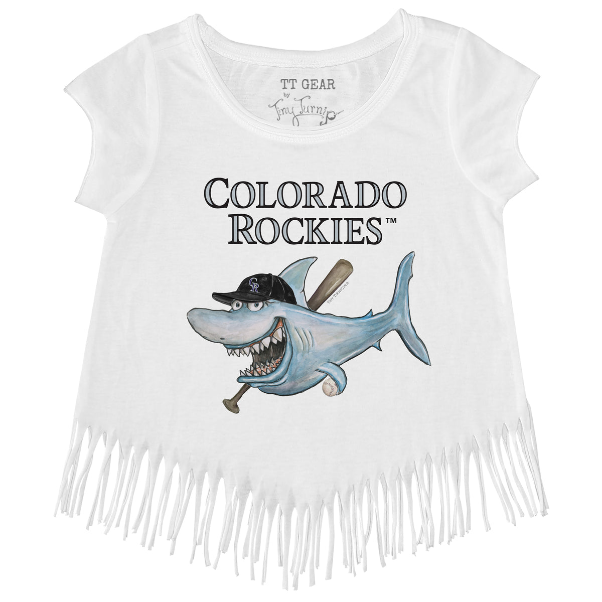Colorado Rockies Shark Fringe Tee
