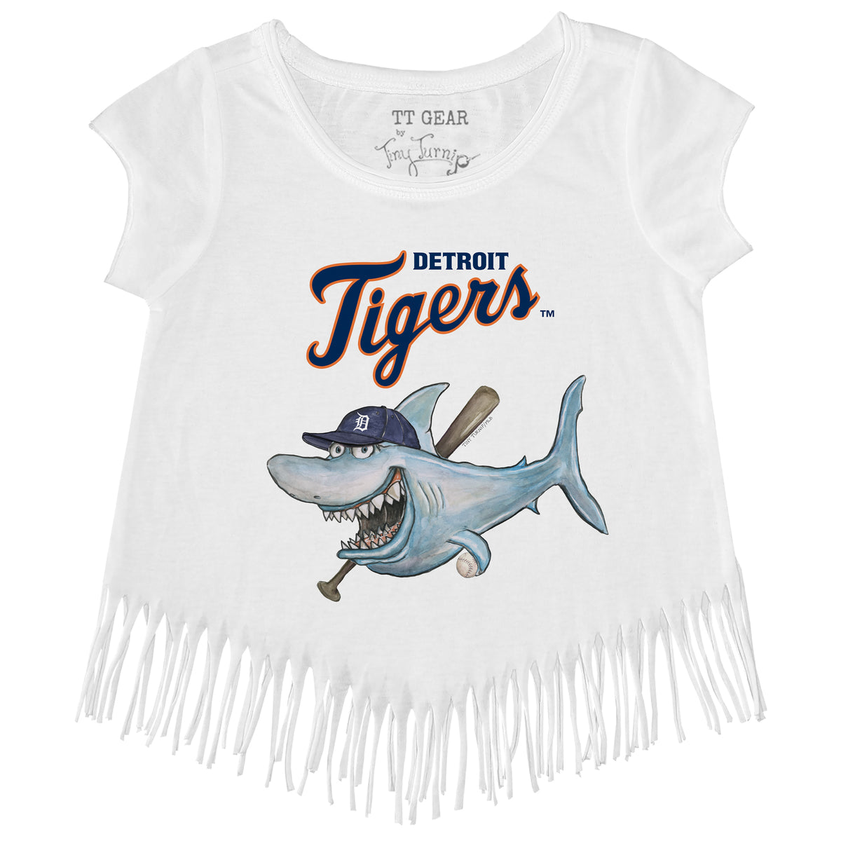 Detroit Tigers Shark Fringe Tee