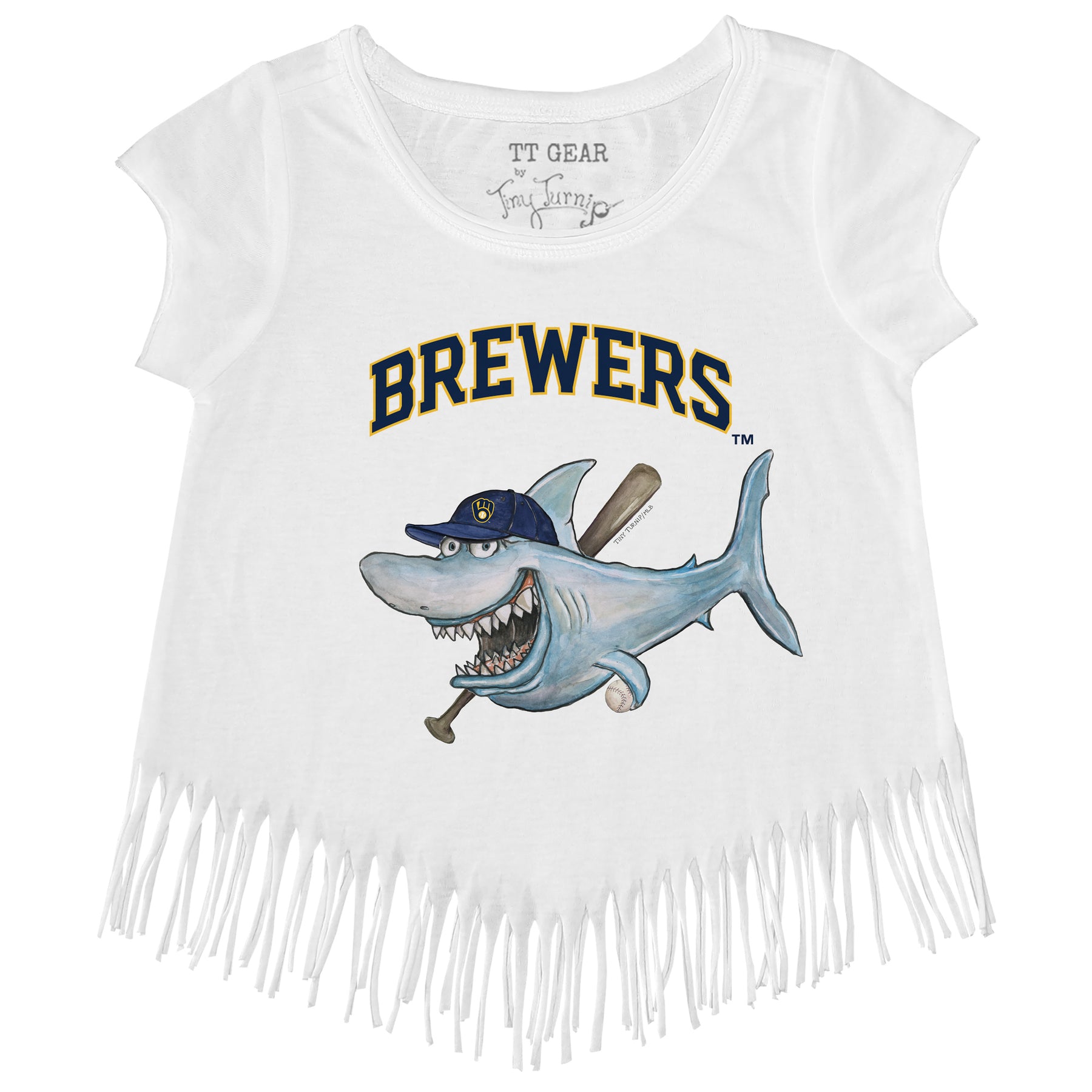 Milwaukee Brewers Shark Fringe Tee