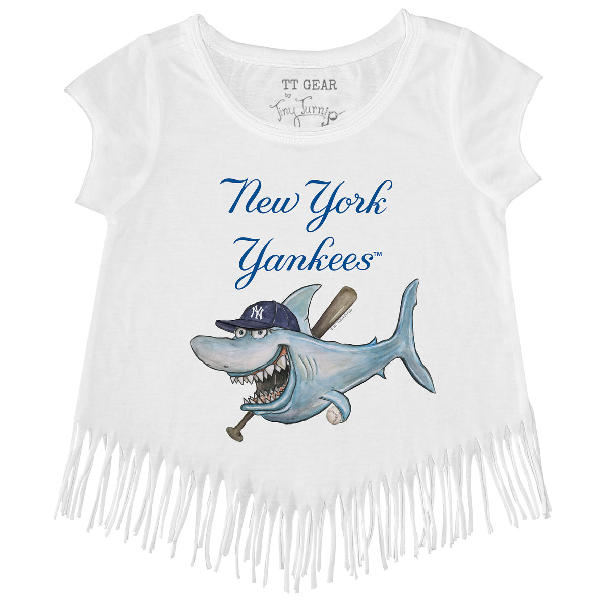 New York Yankees Shark Fringe Tee