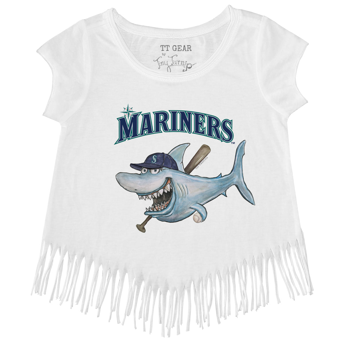 Seattle Mariners Shark Fringe Tee