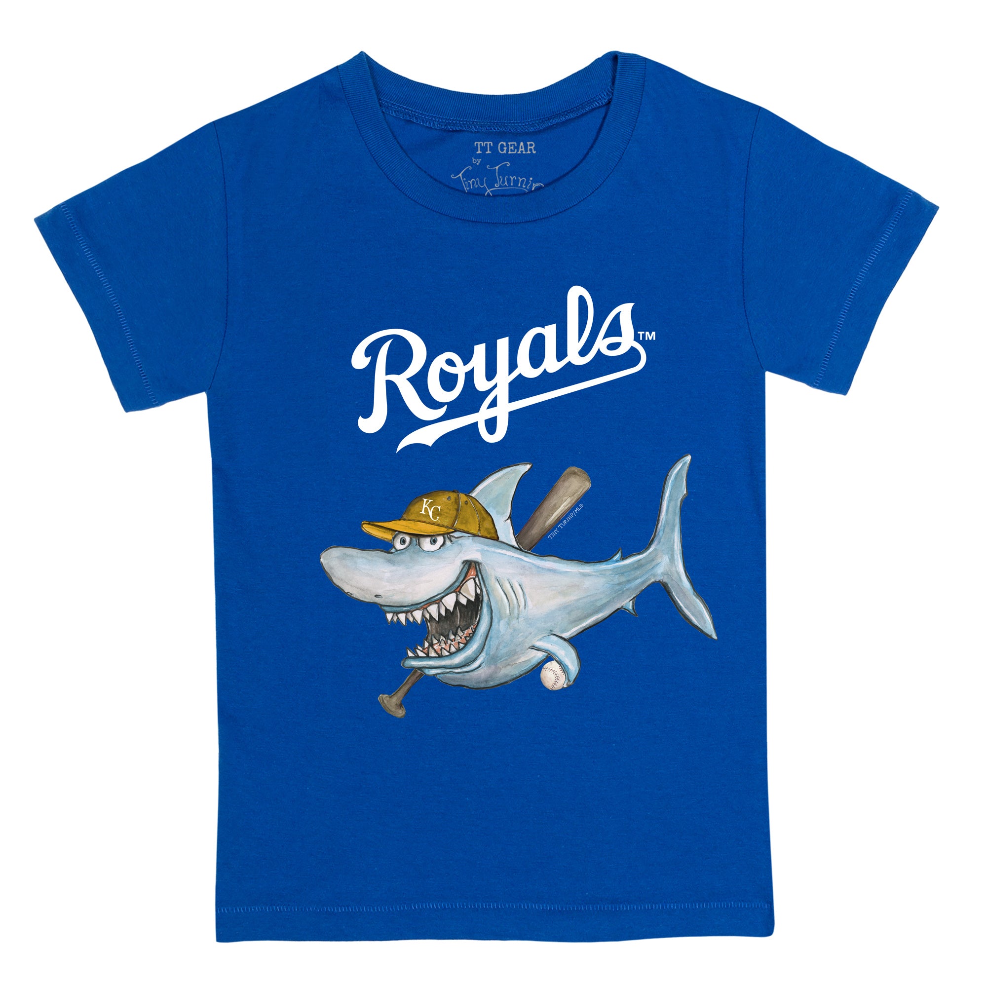 Kansas City Royals Tiny Turnip Toddler State Outline T-Shirt - Royal