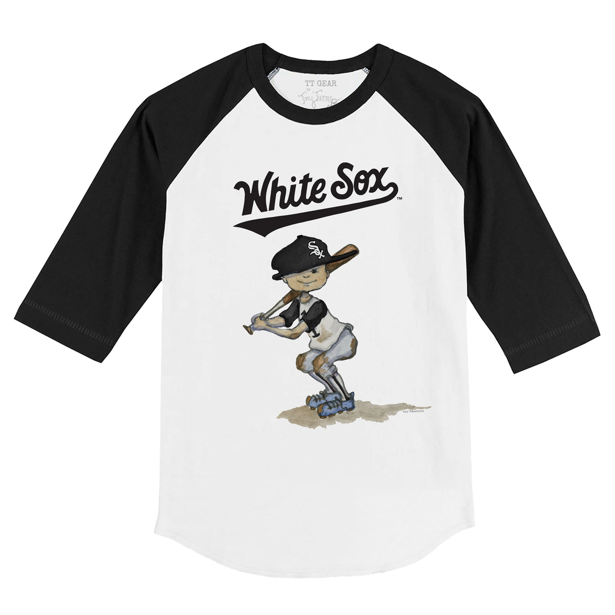 Chicago White Sox Slugger 3/4 Black Sleeve Raglan