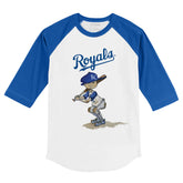 Kansas City Royals Slugger 3/4 Royal Blue Sleeve Raglan