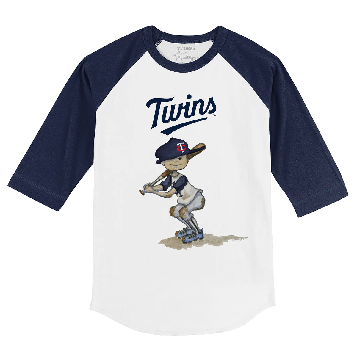 Minnesota Twins Slugger 3/4 Navy Blue Sleeve Raglan