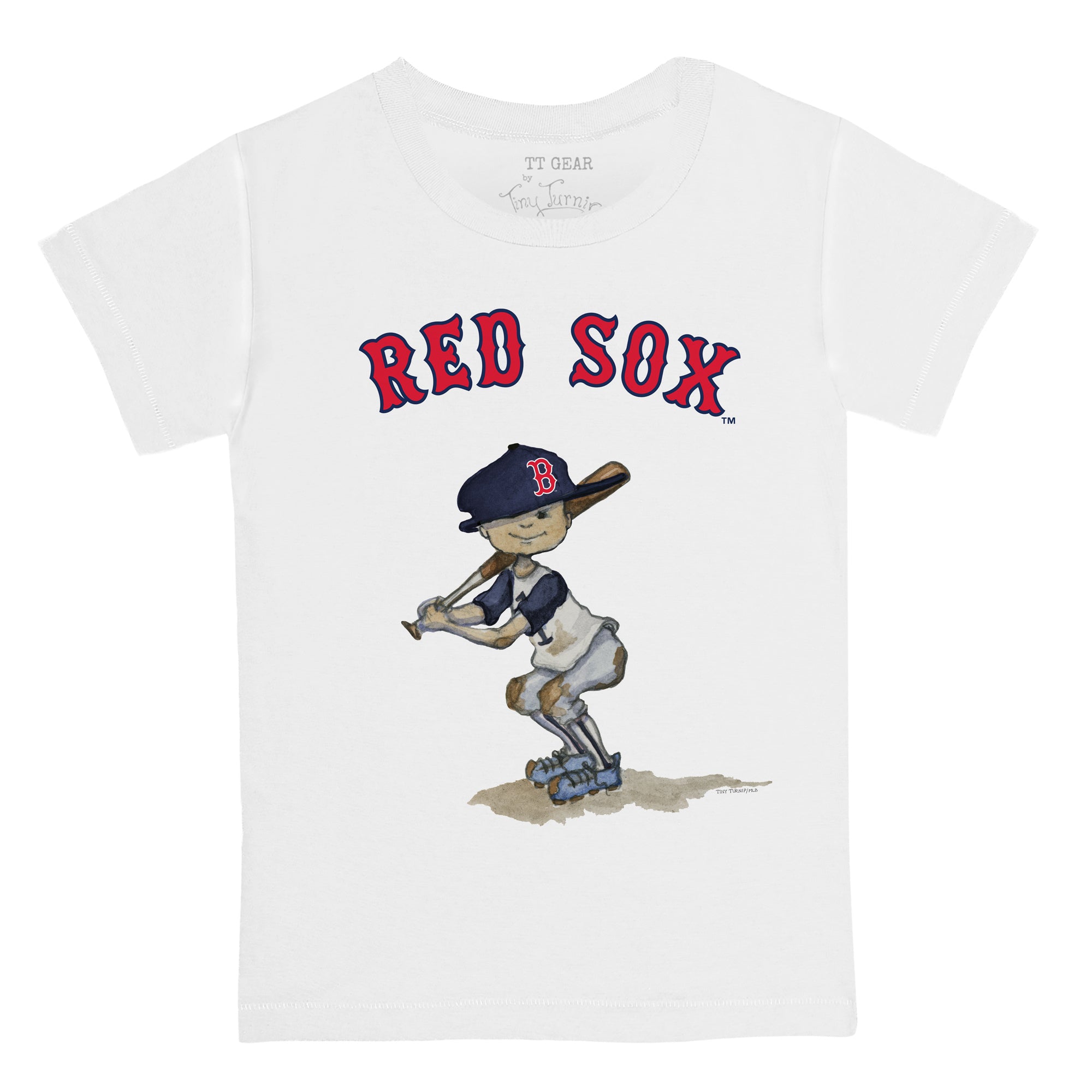 Boston Red Sox Tiny Turnip Infant Baseball Love T-Shirt - White