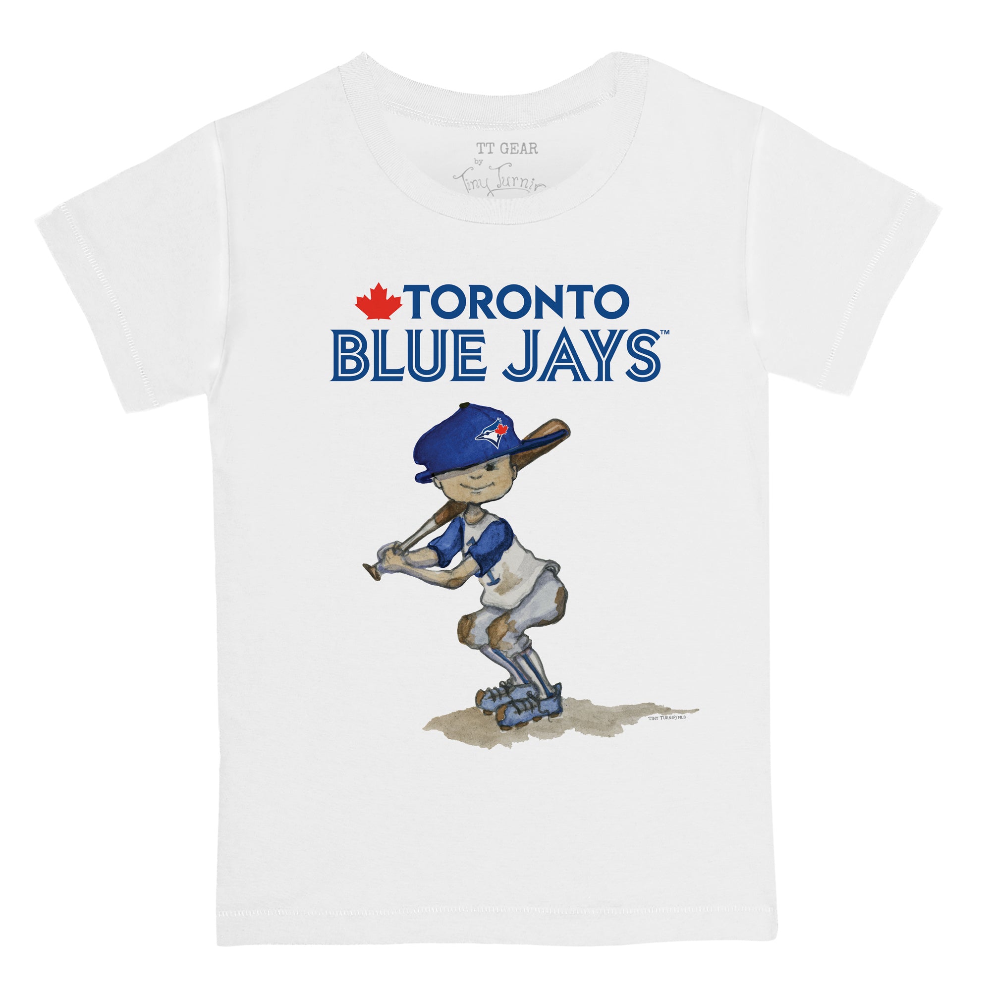 Youth Tiny Turnip White Toronto Blue Jays Stacked T-Shirt