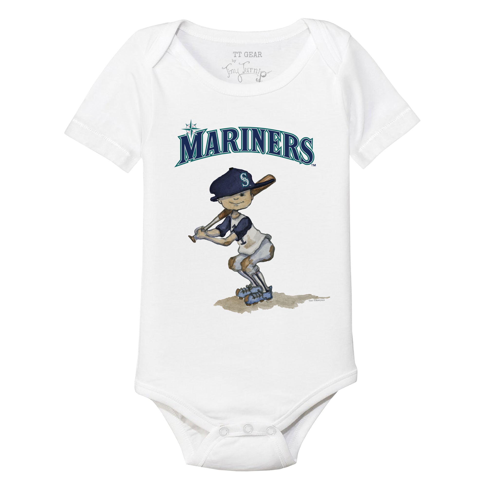 Seattle Mariners Boy Teddy Short Sleeve Snapper