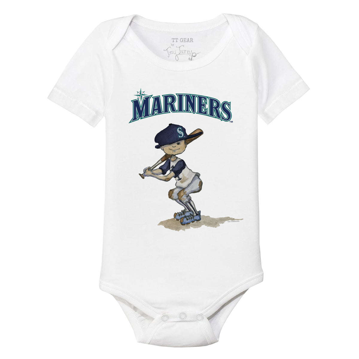 Seattle Mariners Slugger Short Sleeve Snapper