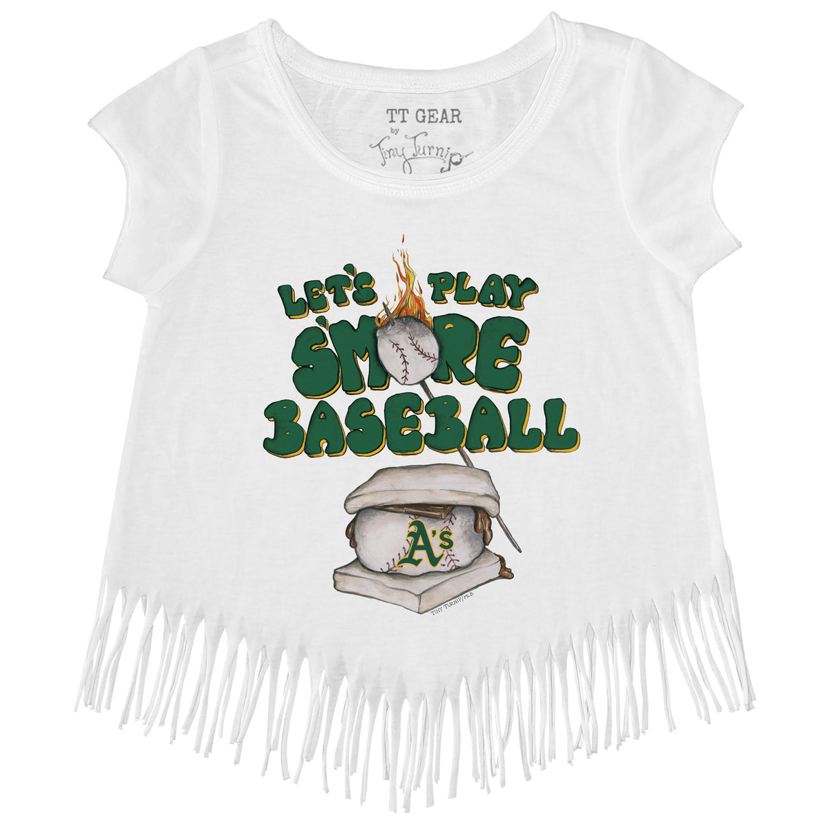 Oakland Athletics S'mores Fringe Tee