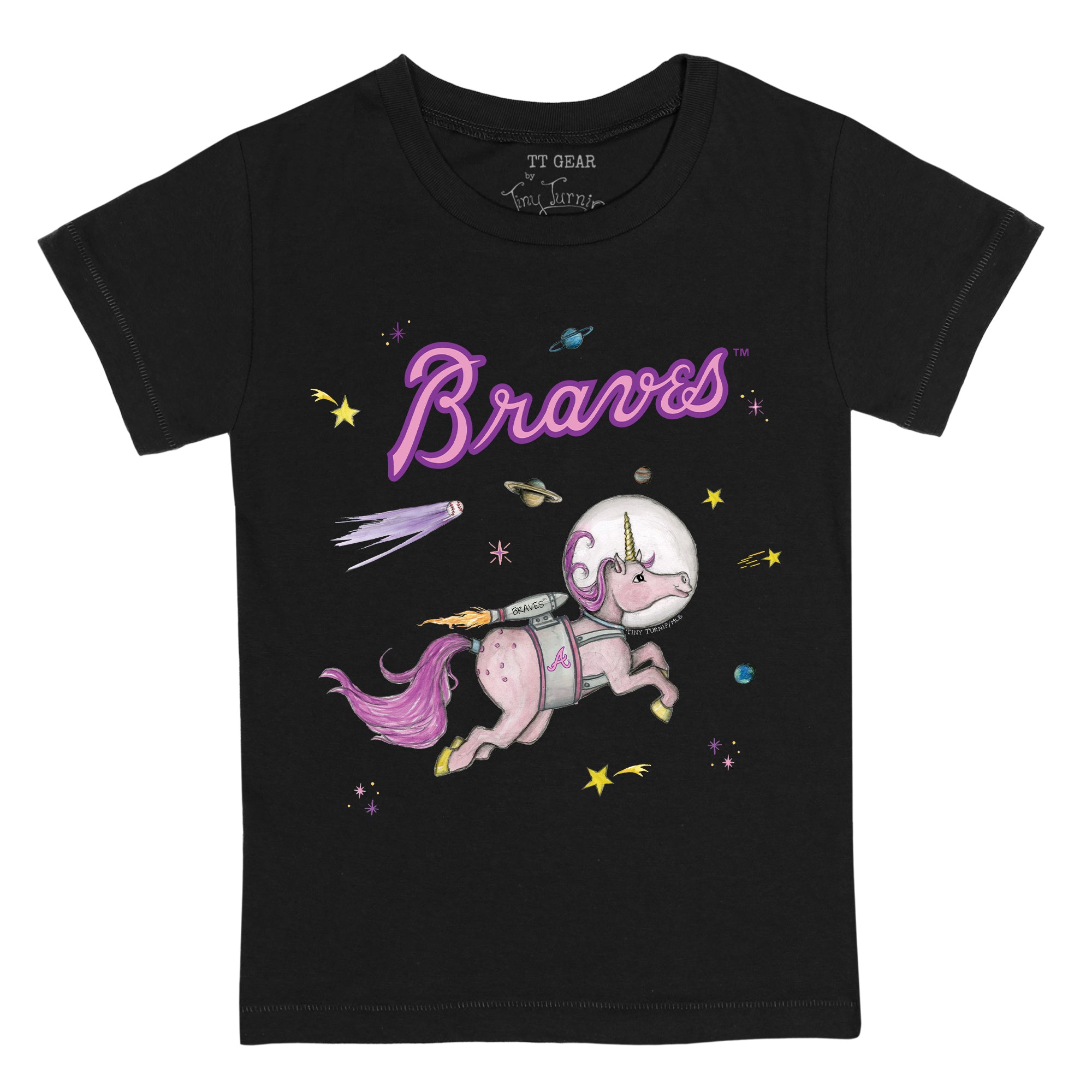 Colorado Rockies Space Unicorn Tee Shirt Women's 2XL / Black