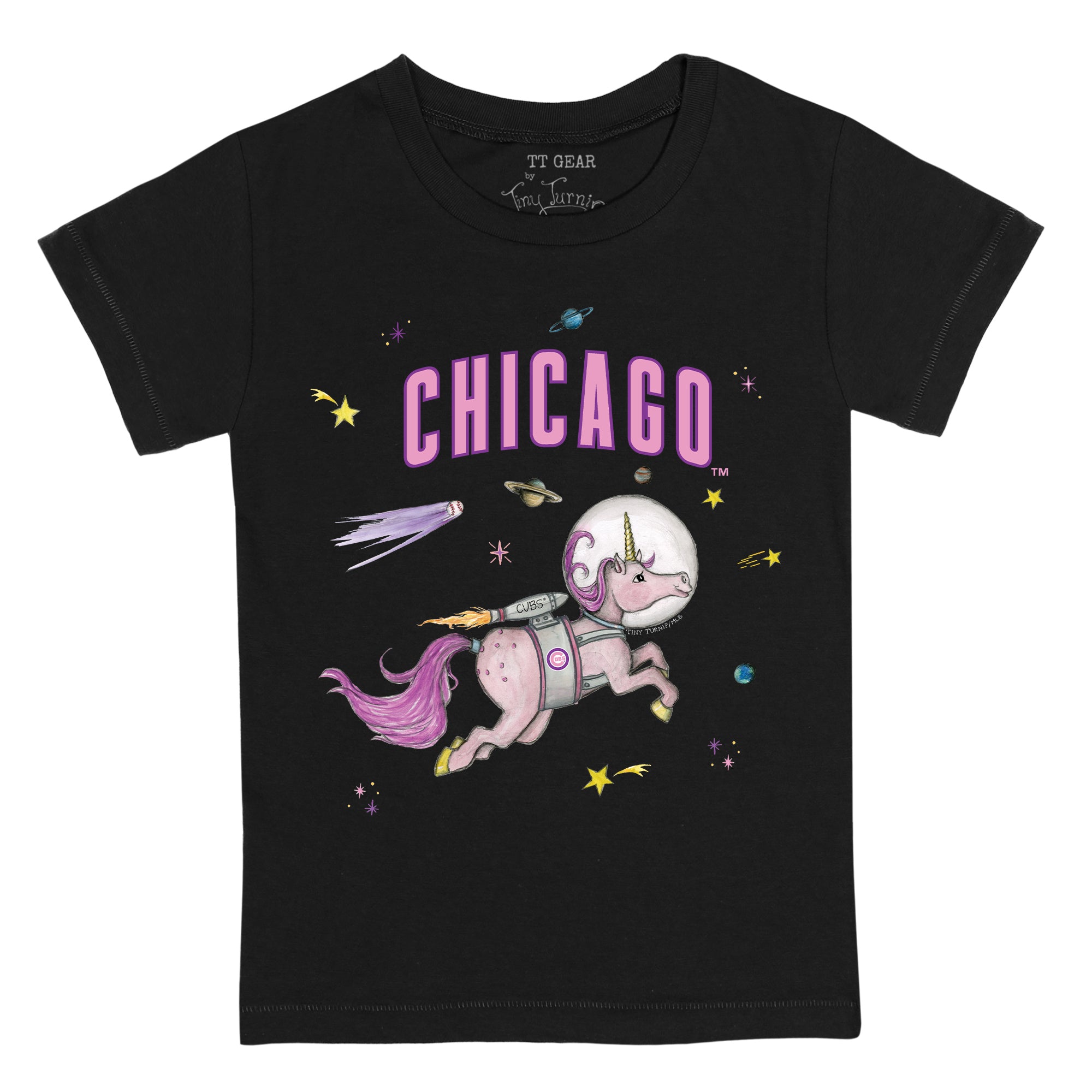 Lids Chicago Cubs Tiny Turnip Infant Unicorn T-Shirt - White