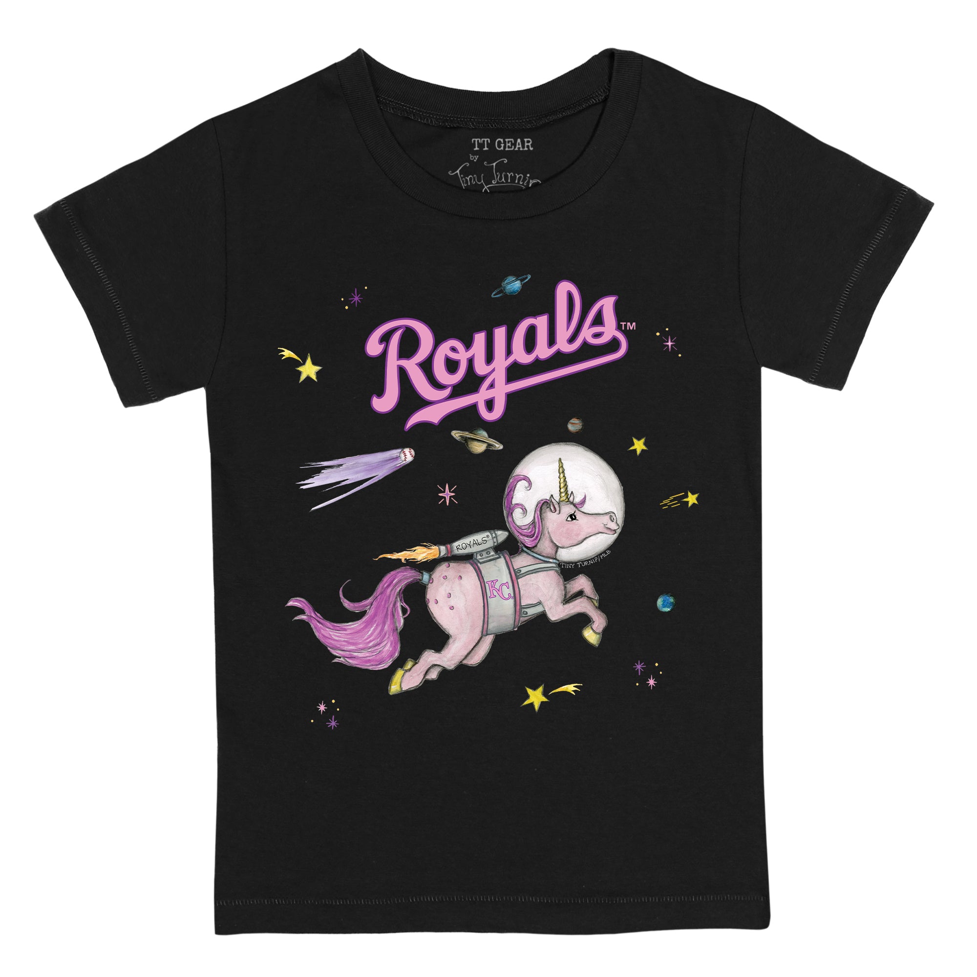 Kansas City Royals Space Unicorn Tee Shirt Youth XL (12-14) / Black