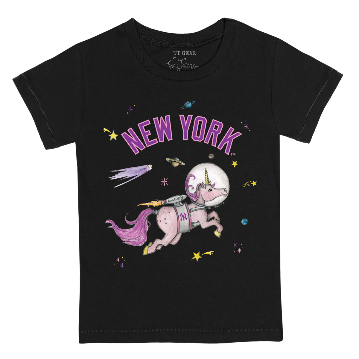 New York Yankees Space Unicorn Tee Shirt