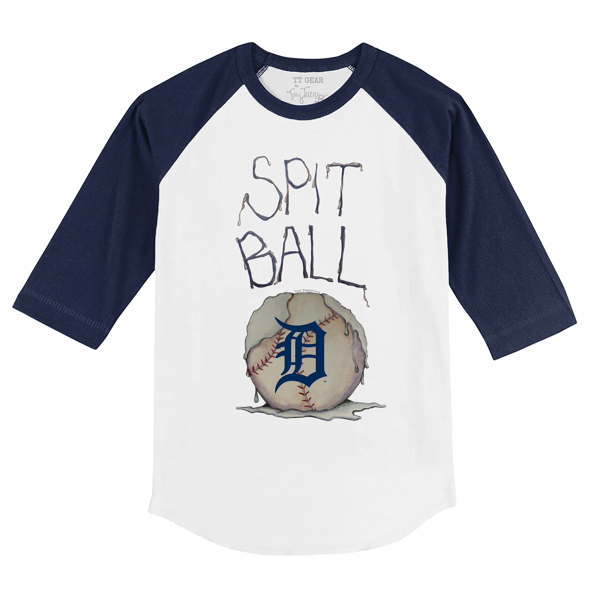 Women's Tiny Turnip White Detroit Tigers Girl Teddy T-Shirt Size: Extra Large