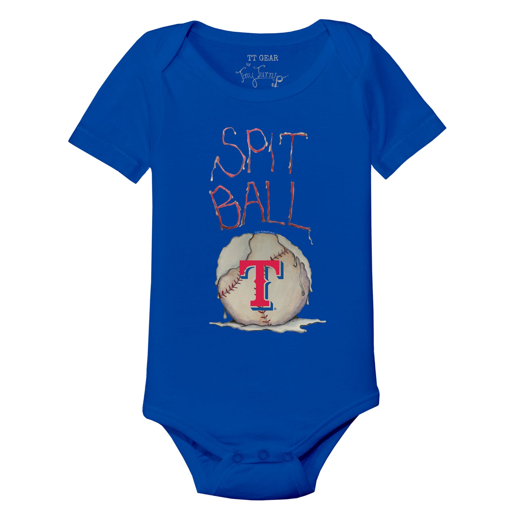 Texas Rangers Spit Ball Short Sleeve Snapper