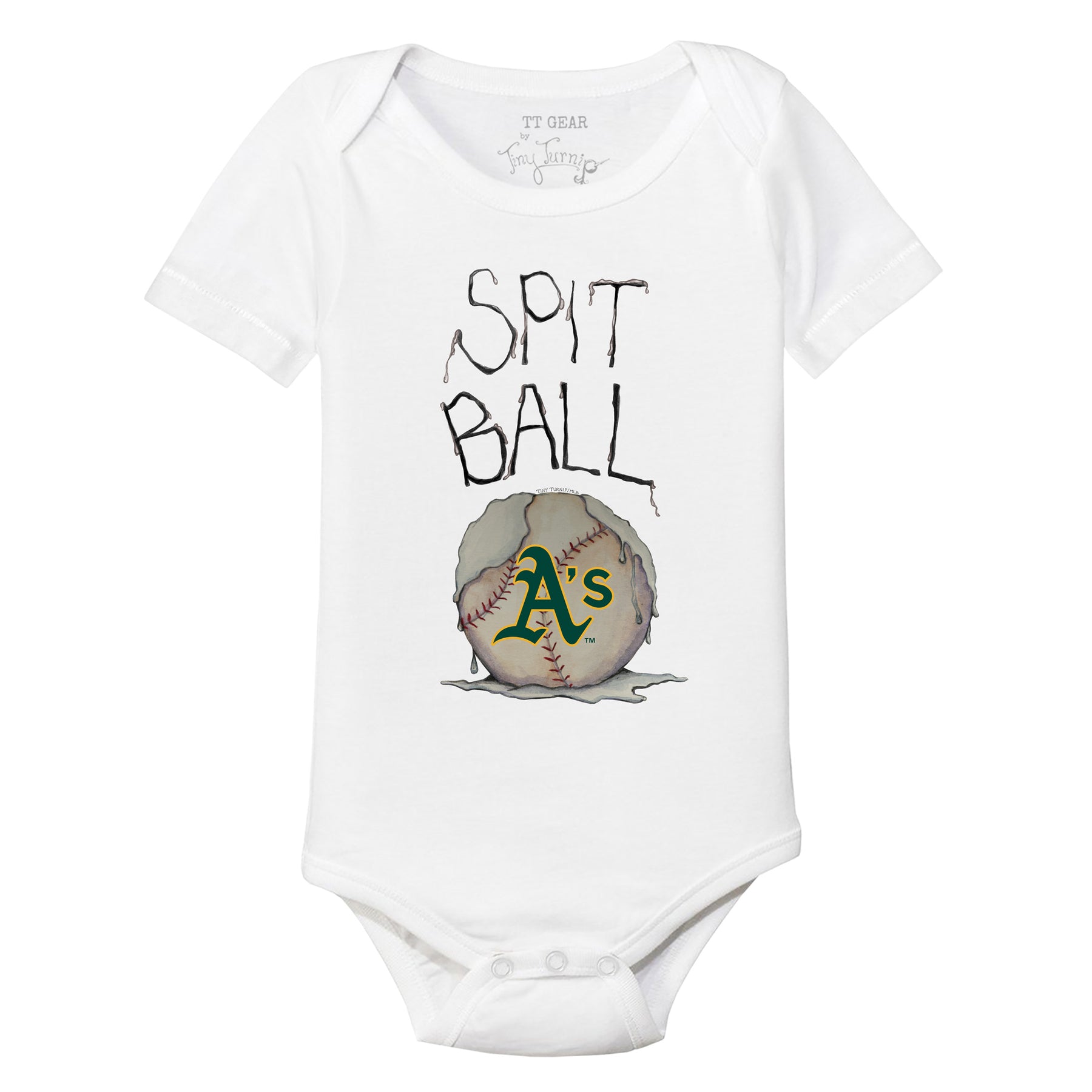 Oakland Athletics Spit Ball Short Sleeve Snapper