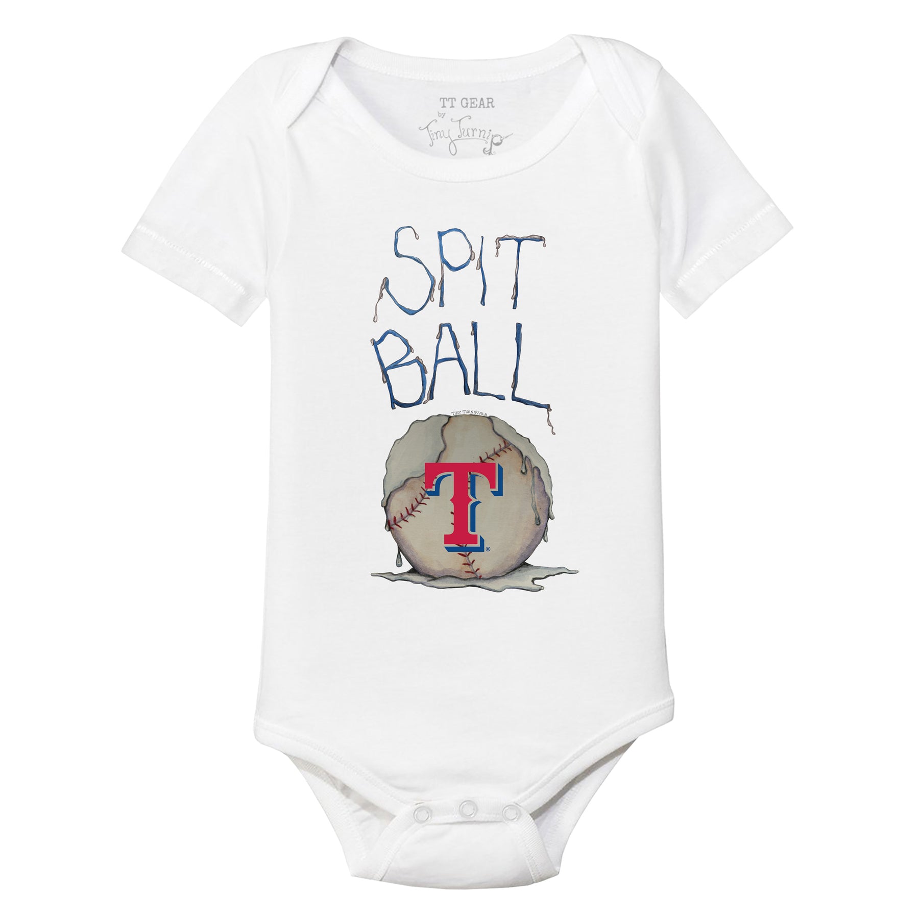 Texas Rangers Spit Ball Short Sleeve Snapper