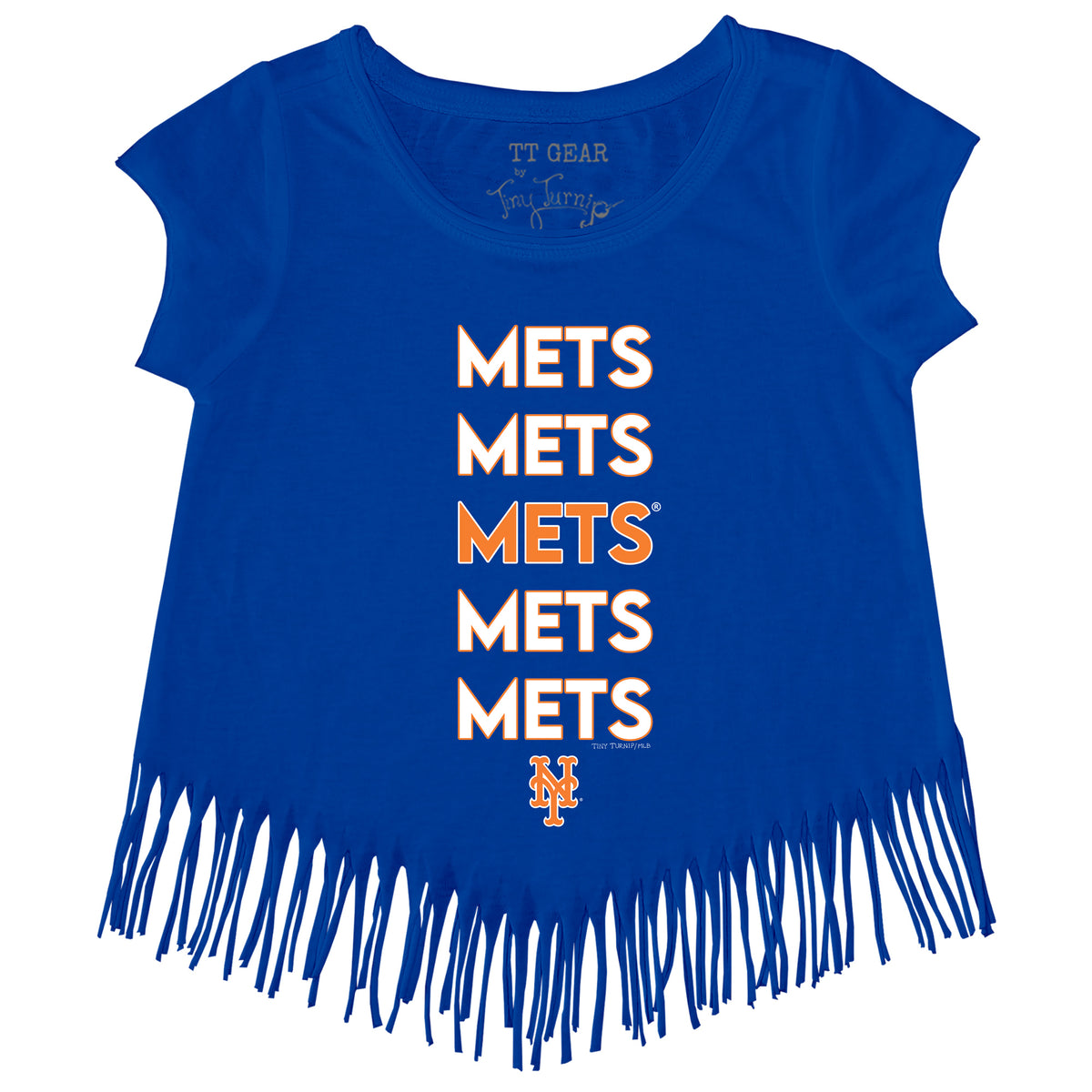 New York Mets Stacked Fringe Tee