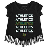 Oakland Athletics Stacked Fringe Tee
