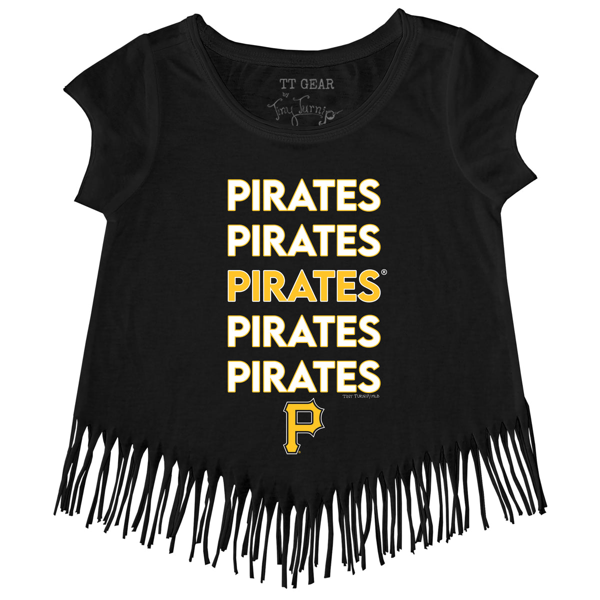 Pittsburgh Pirates Stacked Fringe Tee