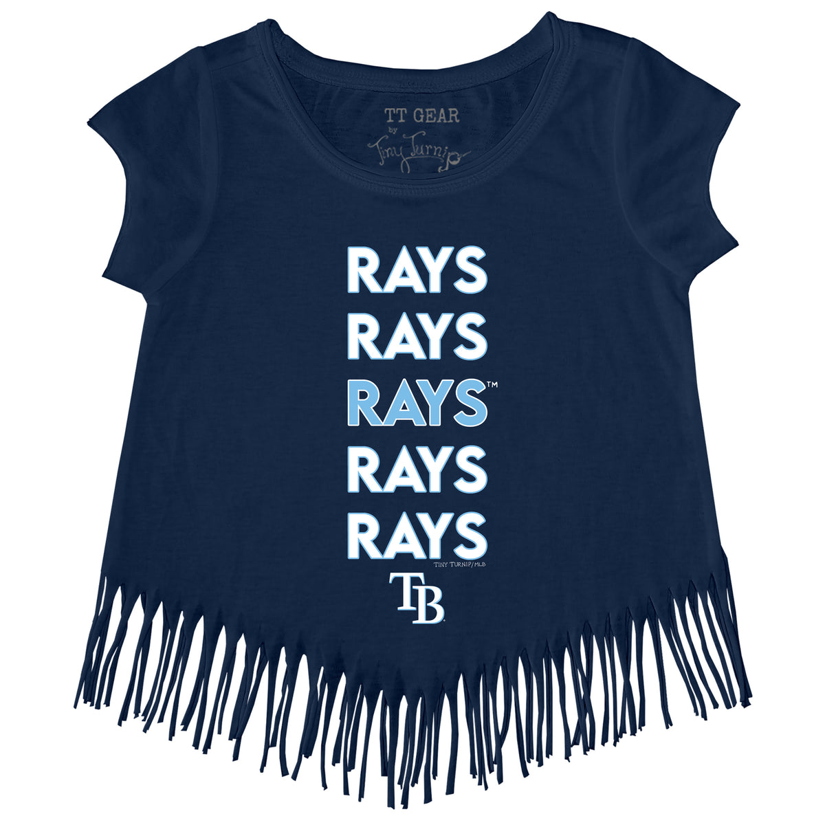 Tampa Bay Rays Stacked Fringe Tee