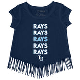 Tampa Bay Rays Stacked Fringe Tee