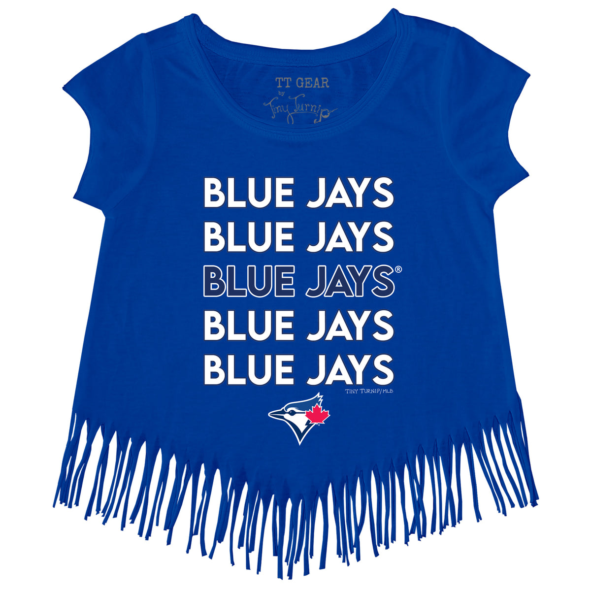 Toronto Blue Jays Stacked Fringe Tee