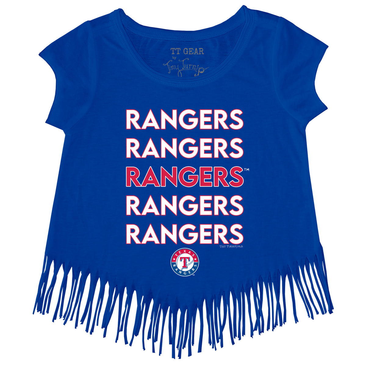 Texas Rangers Stacked Fringe Tee