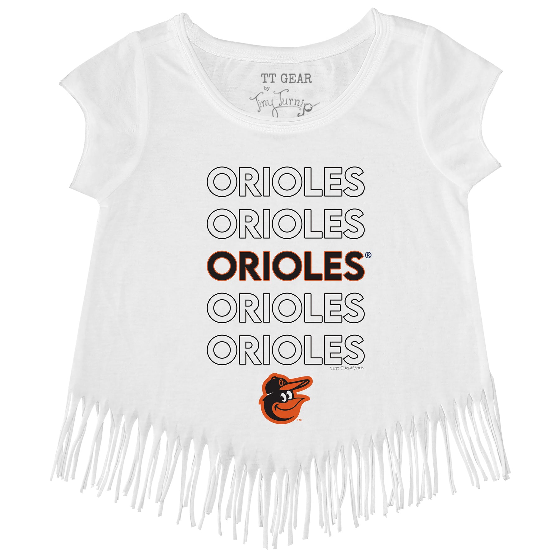 Baltimore Orioles Stacked Fringe Tee