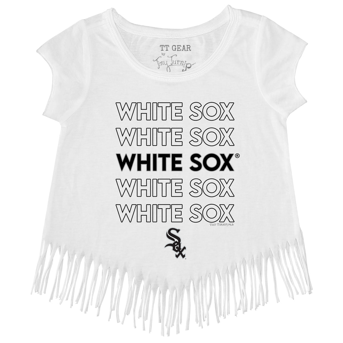 Chicago White Sox Stacked Fringe Tee