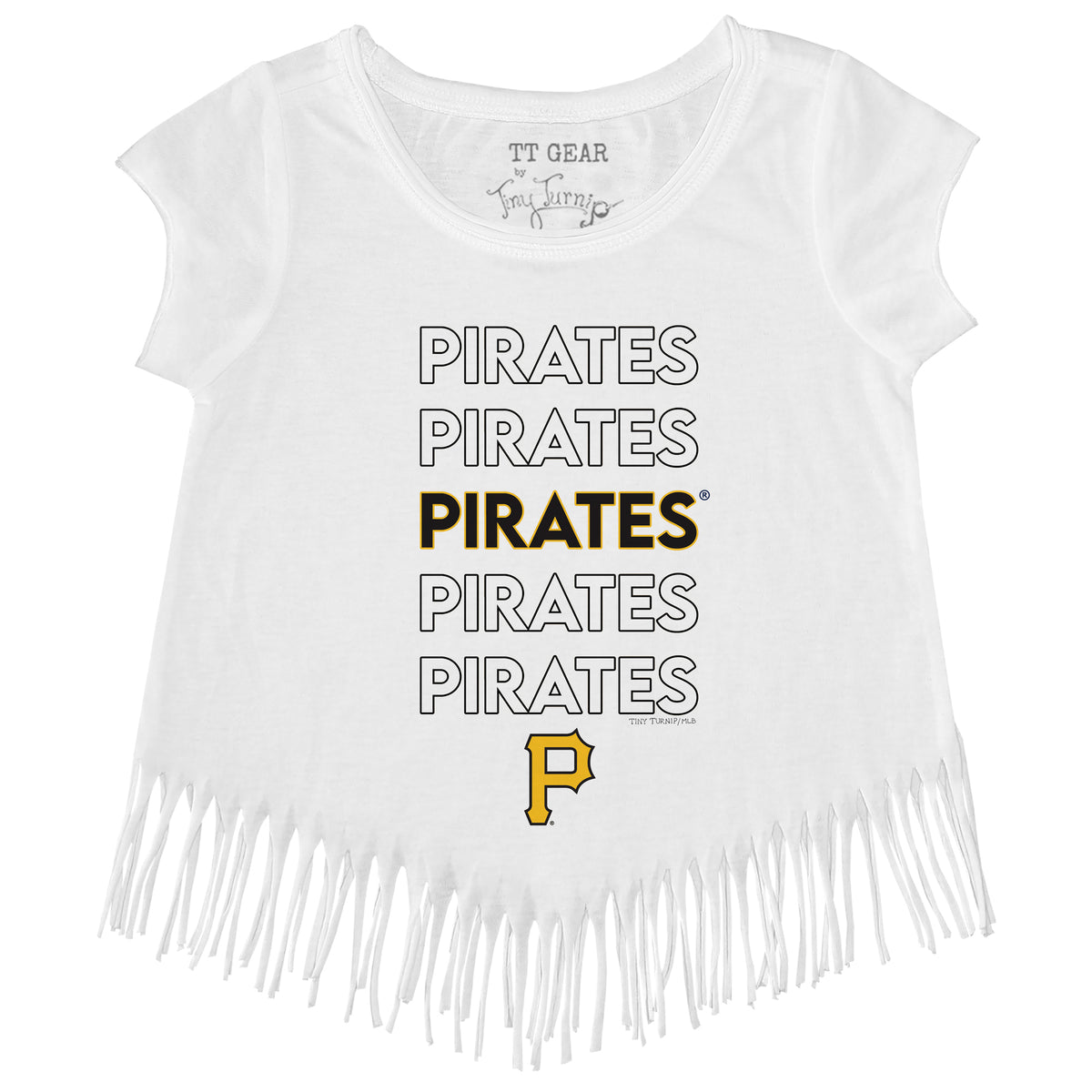 Pittsburgh Pirates Stacked Fringe Tee