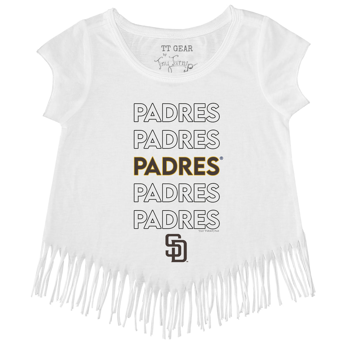 San Diego Padres Stacked Fringe Tee