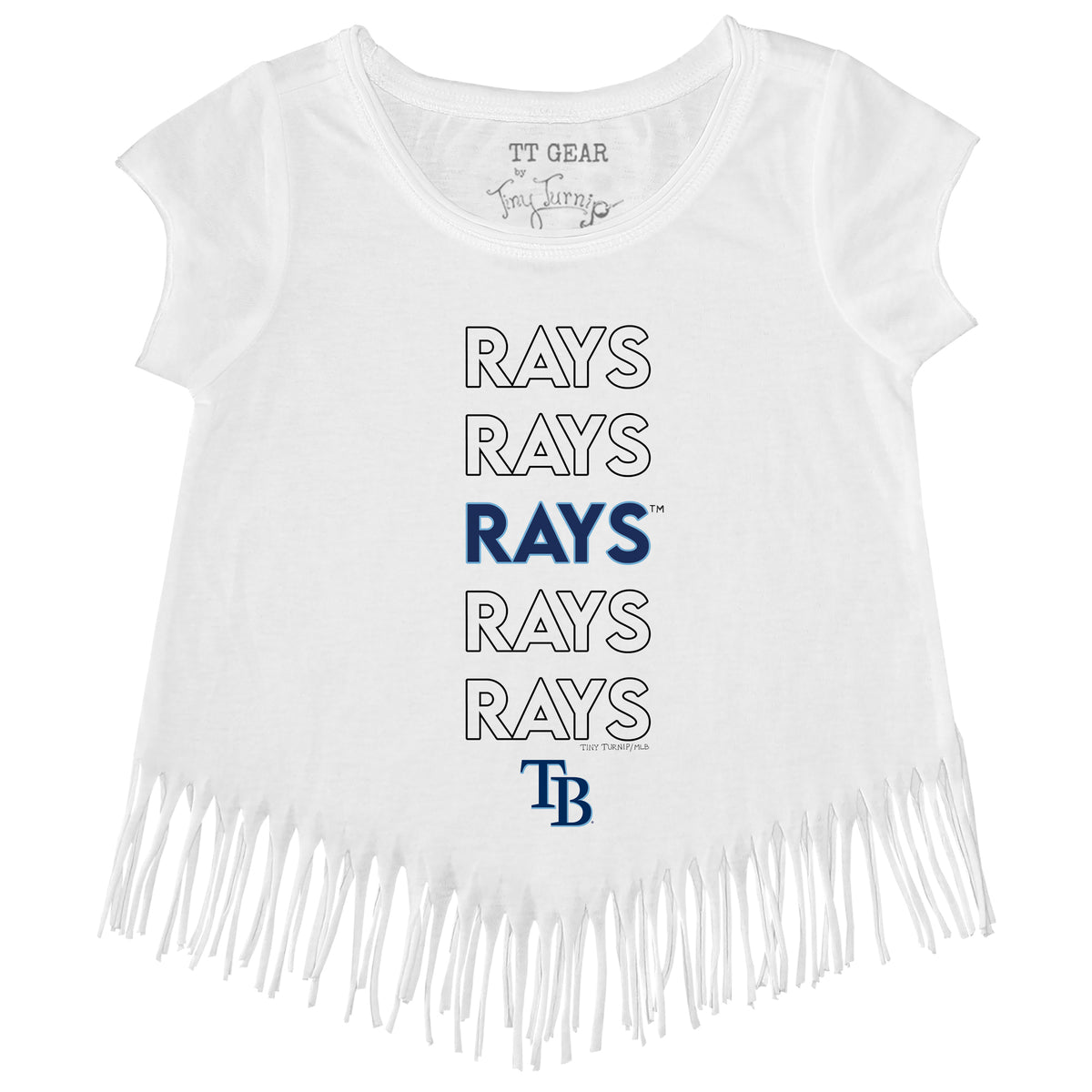 Tampa Bay Rays Stacked Fringe Tee