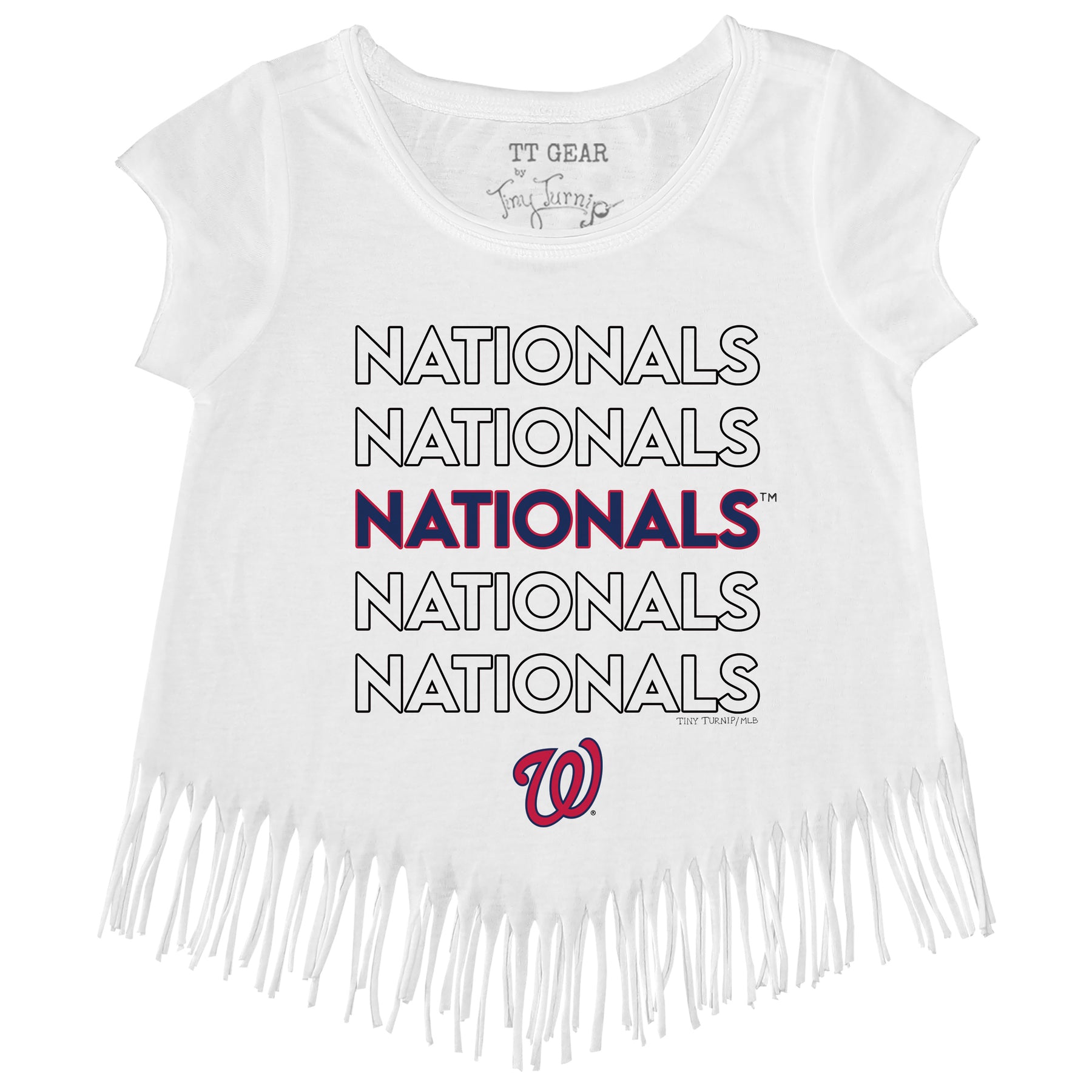 Washington Nationals Stacked Fringe Tee