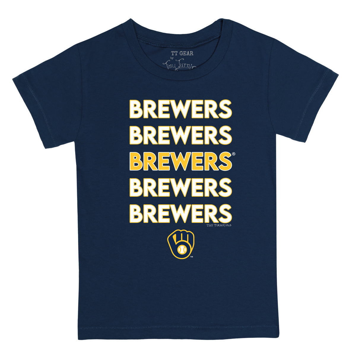Milwaukee Brewers Stacked Tee Shirt
