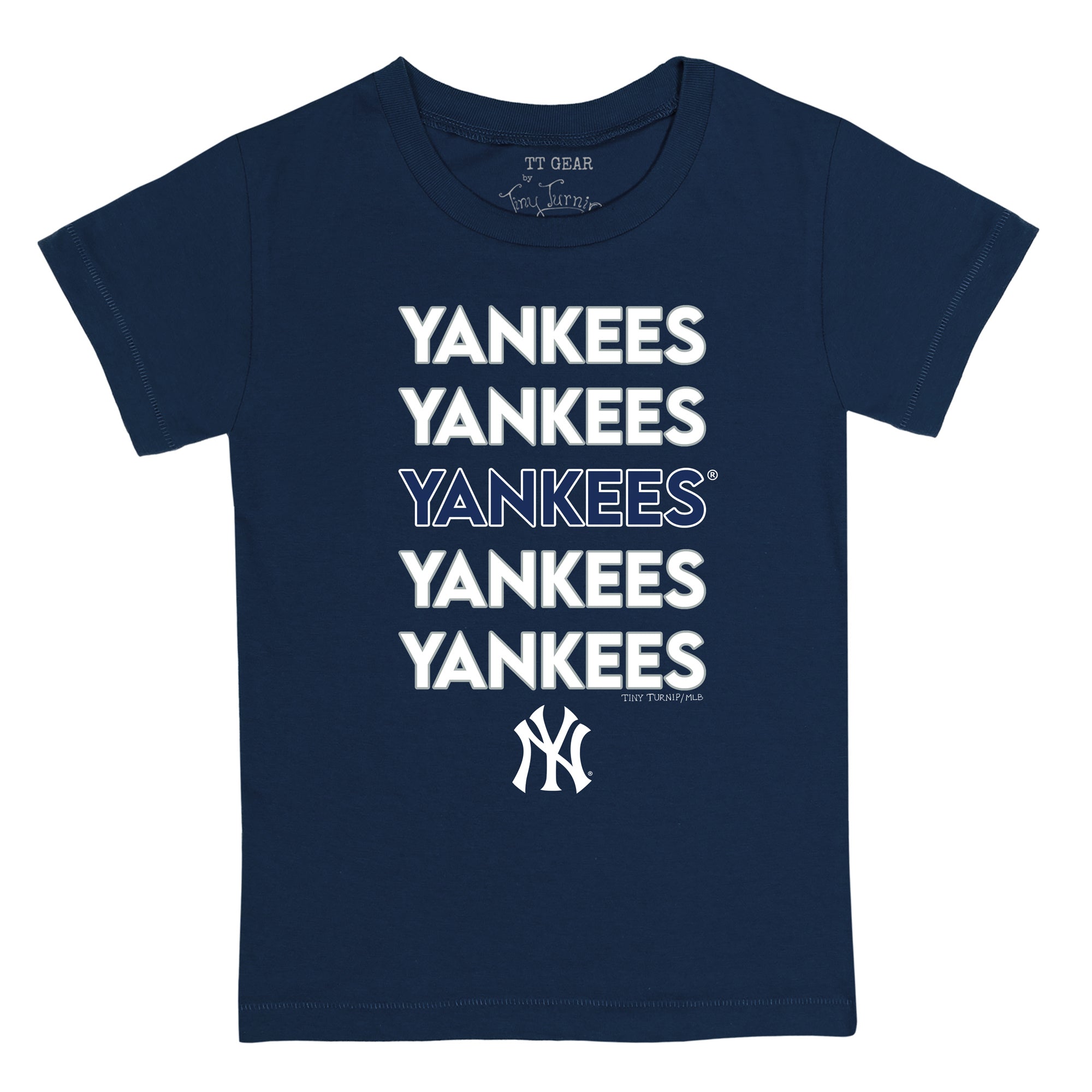 New York Yankees Stacked Tee Shirt | Tiny Turnip