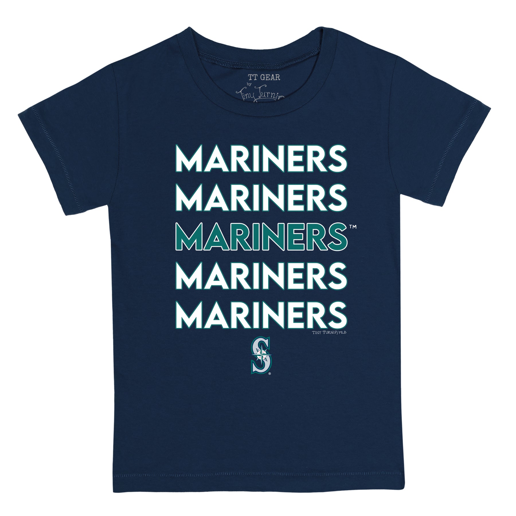 Seattle Mariners Stacked Tee Shirt