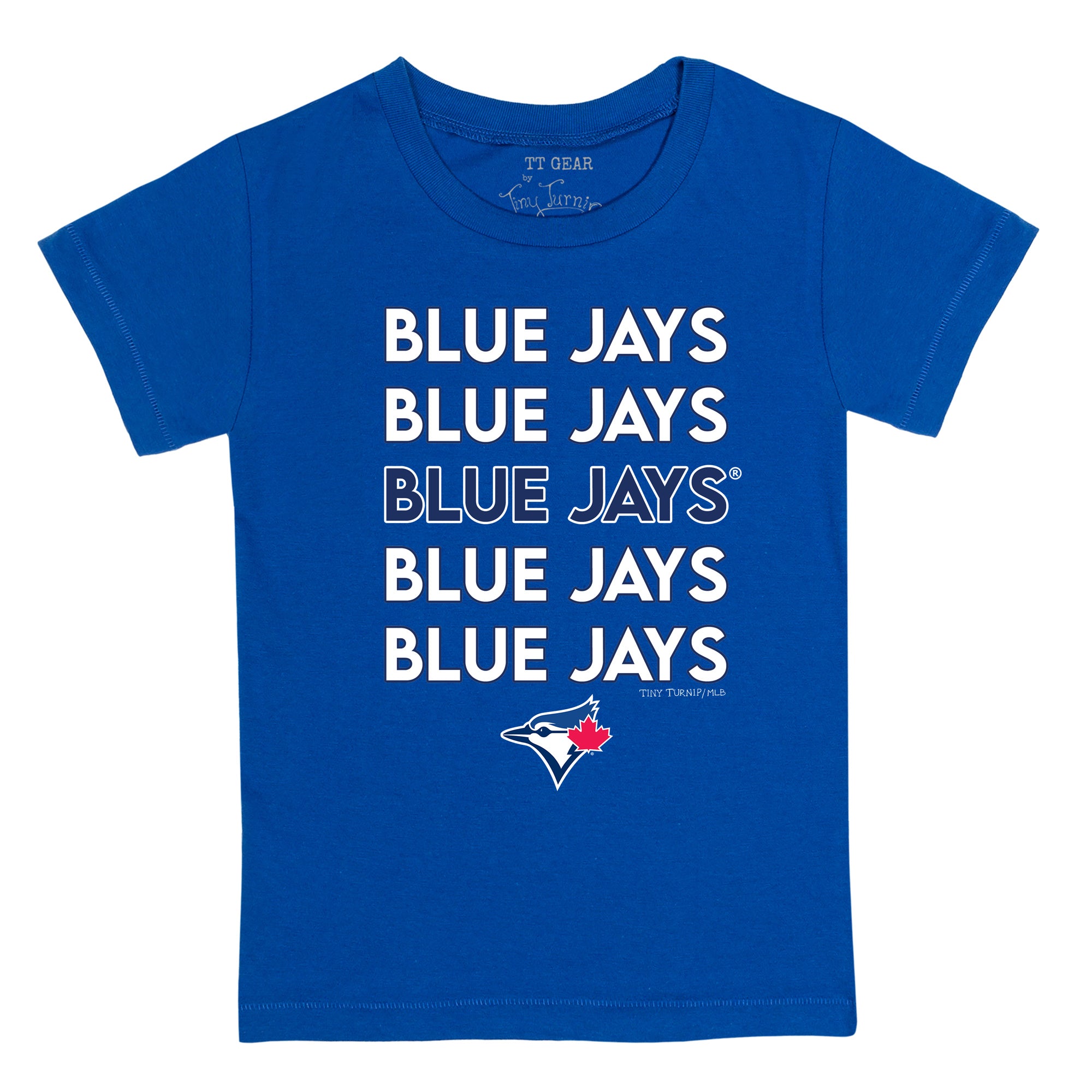 Youth Tiny Turnip White Toronto Blue Jays Stacked T-Shirt 