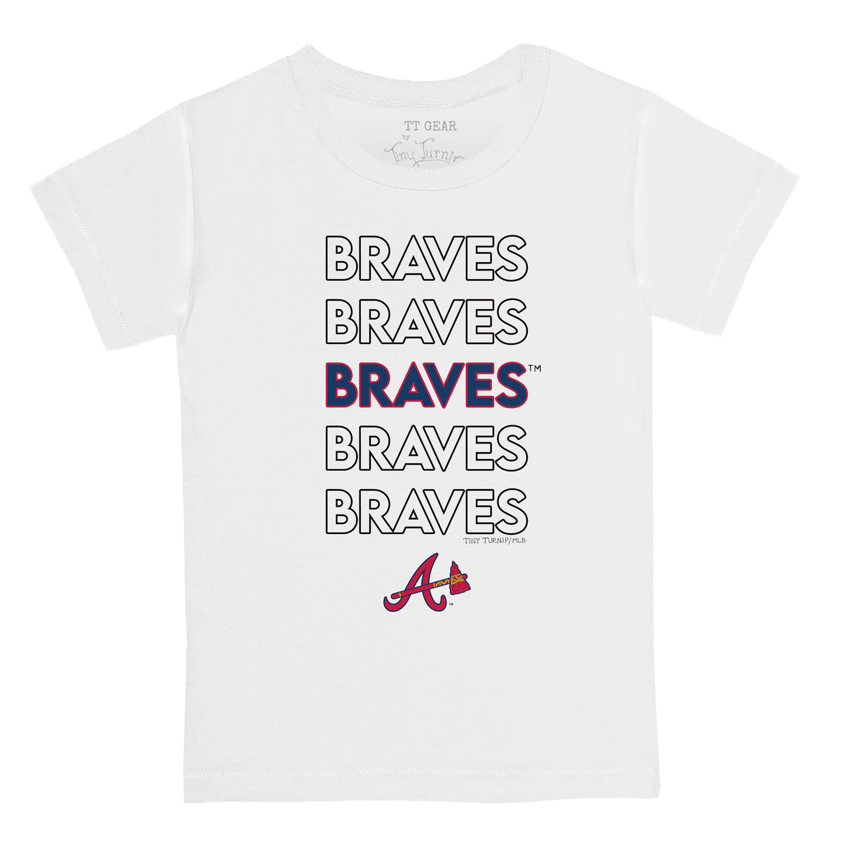 Atlanta Braves Stacked Tee Shirt