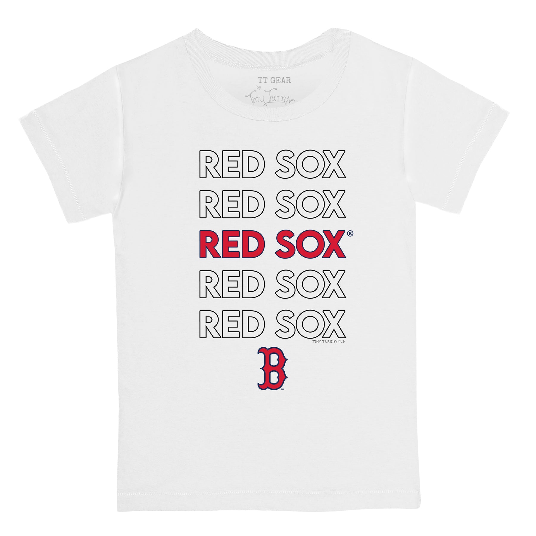 Boston Red Sox Stacked Tee Shirt