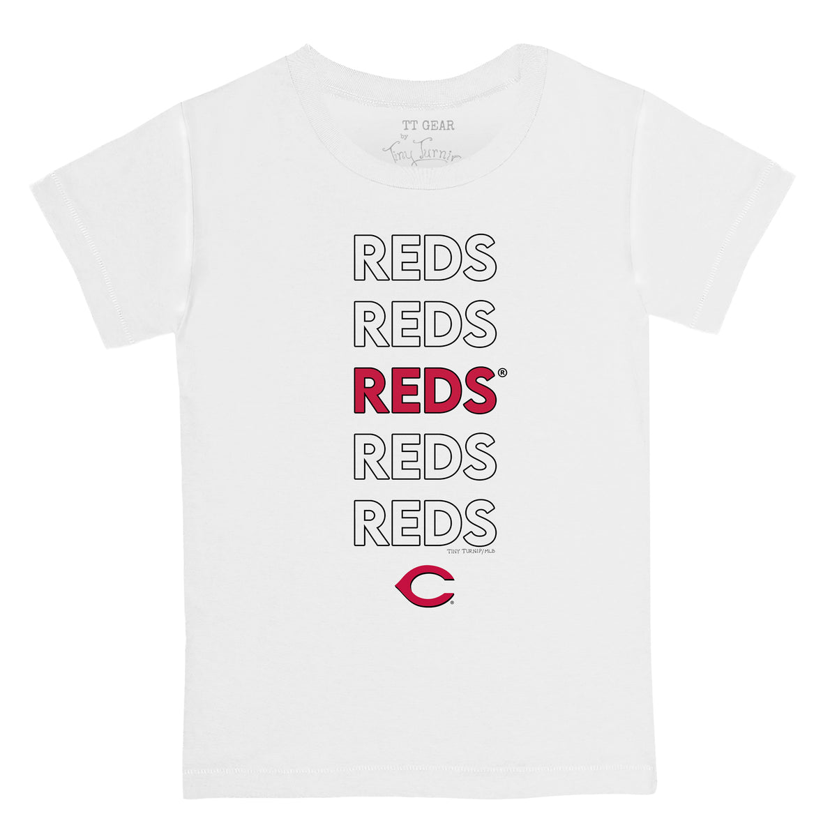 Cincinnati Reds Stacked Tee Shirt