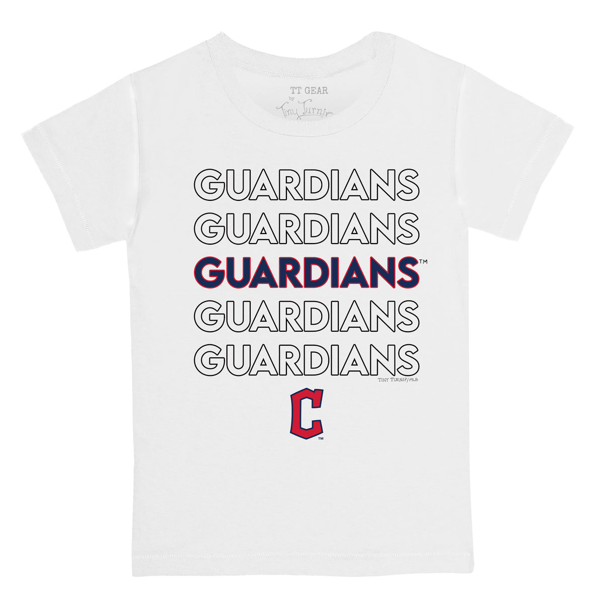 Cleveland Guardians Stacked Tee Shirt