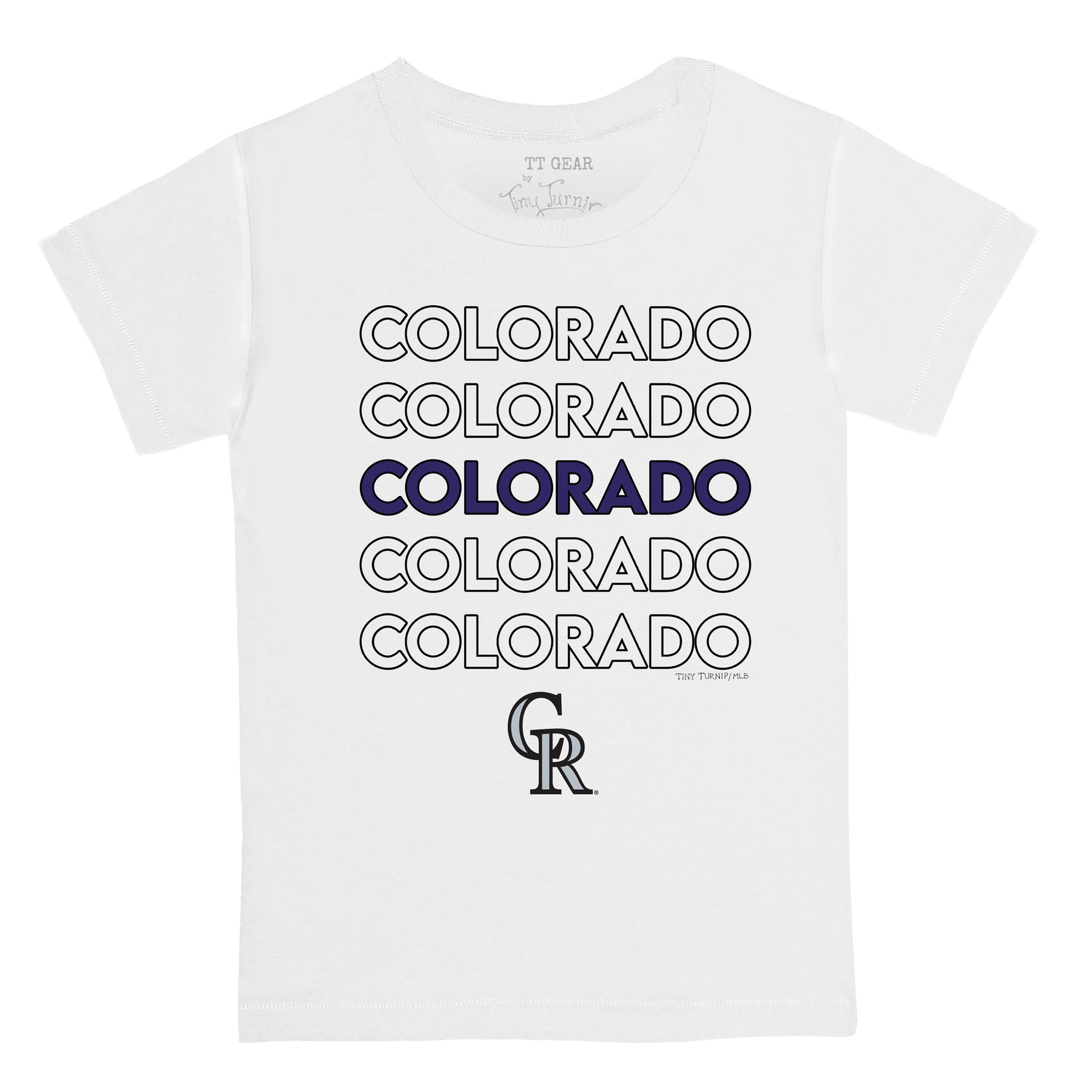 Colorado Rockies Stacked Tee Shirt