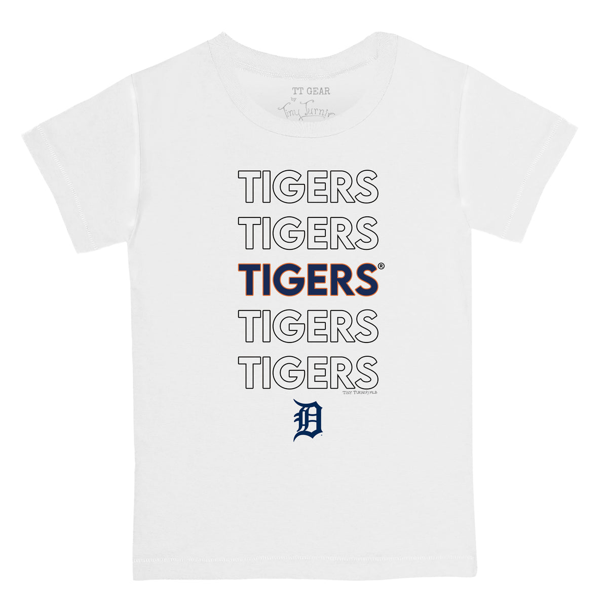 Detroit Tigers Stacked Tee Shirt