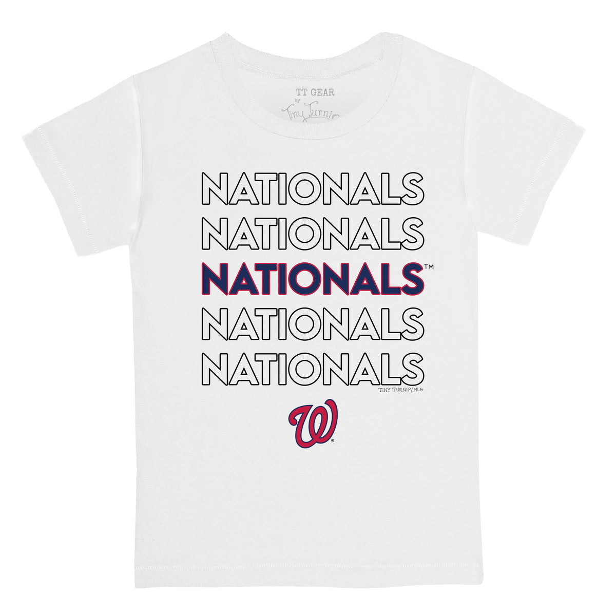 Washington Nationals Stacked Tee Shirt