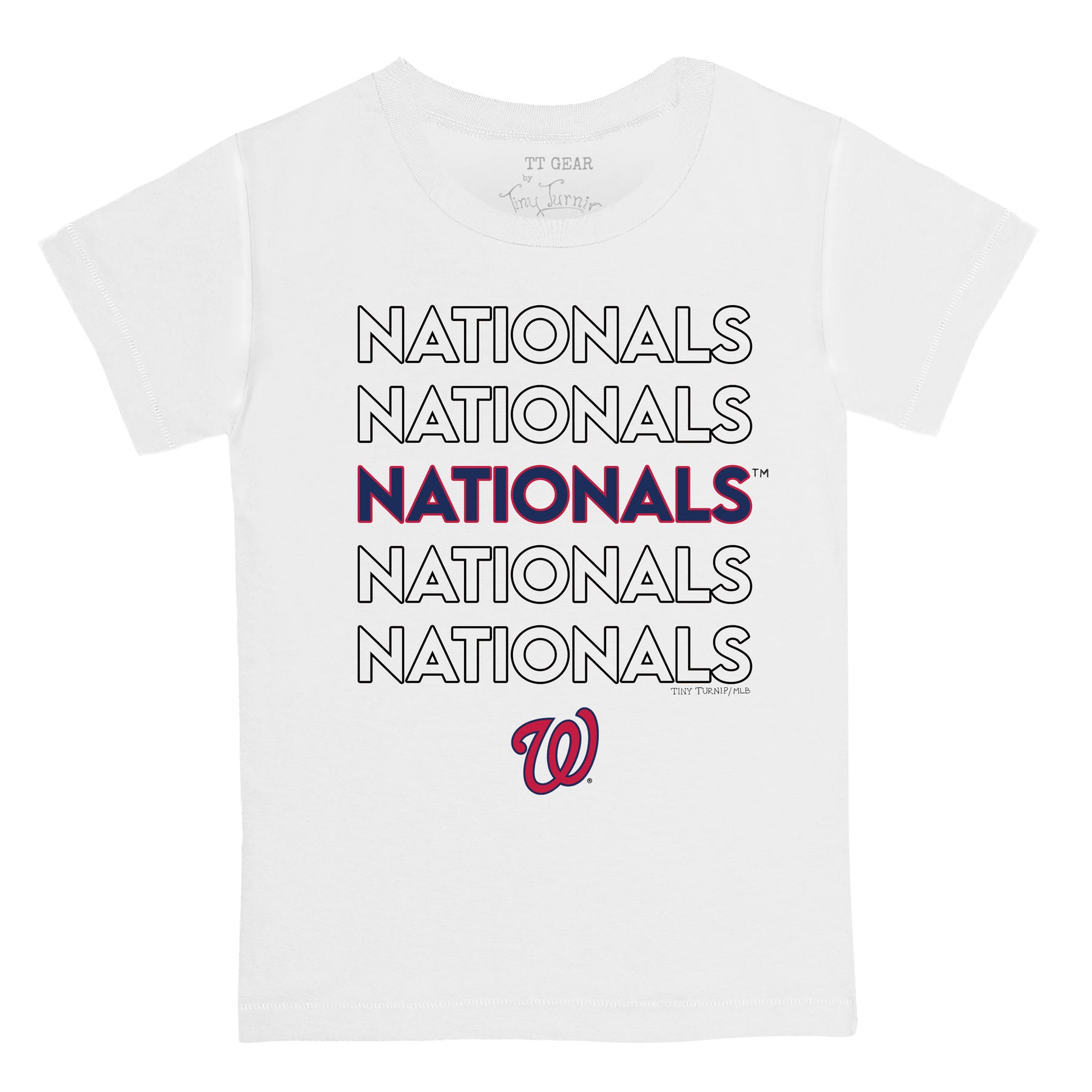 Washington Nationals Stacked Tee Shirt